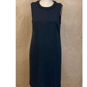 DKNY Women’s Black Braided Neckline Sleeveless Dress NWT Size 2